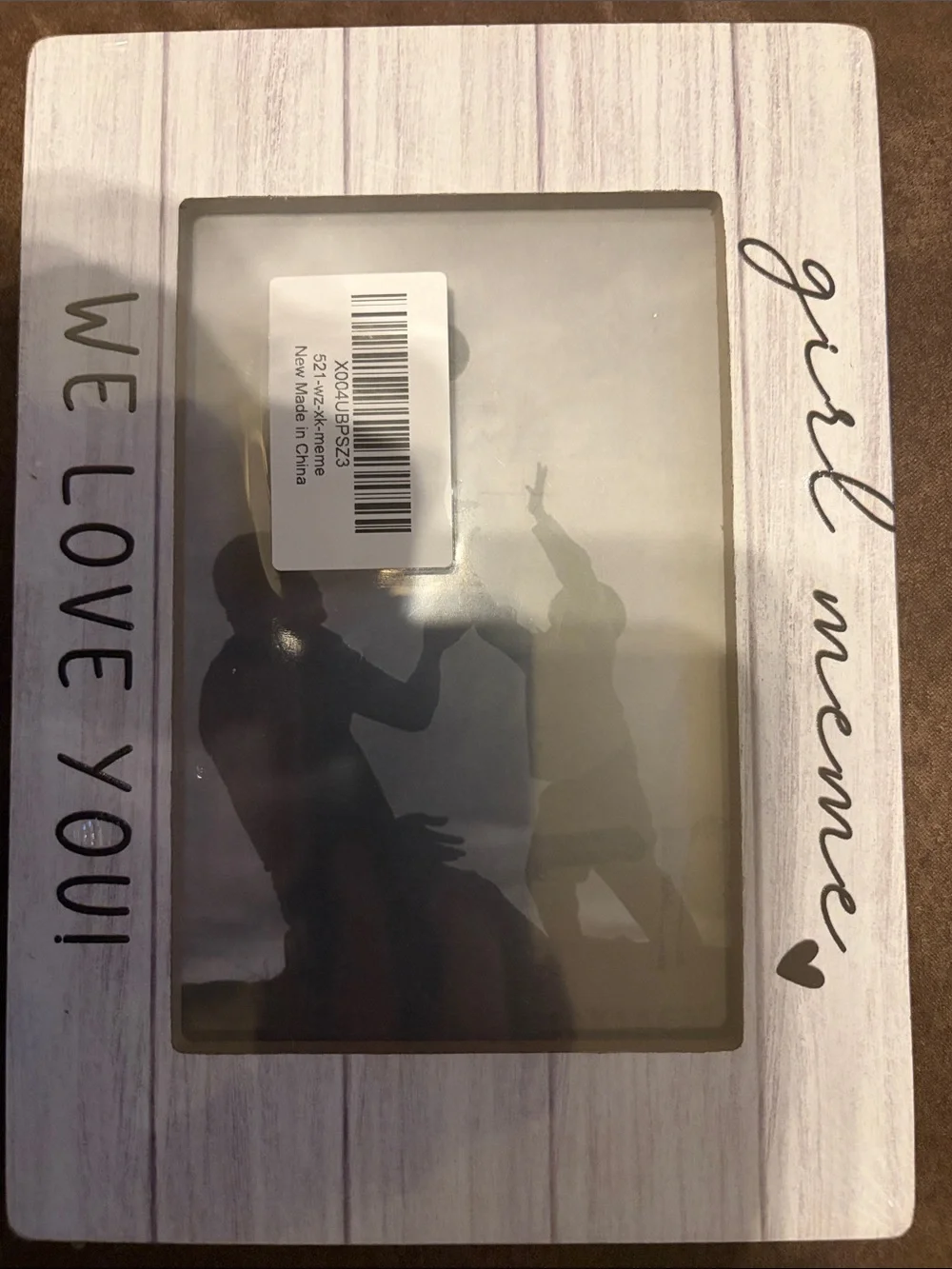 Girl Meme 'We Love You' White Wood-Effect Photo Frame